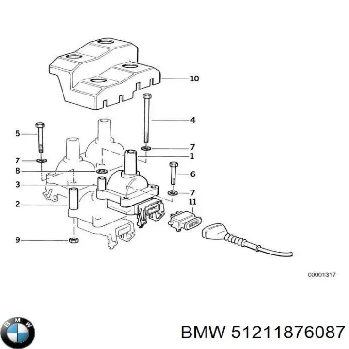 Abrazadera trasera del silenciador BMW 51211876087 precio, desde 3,69 EUR