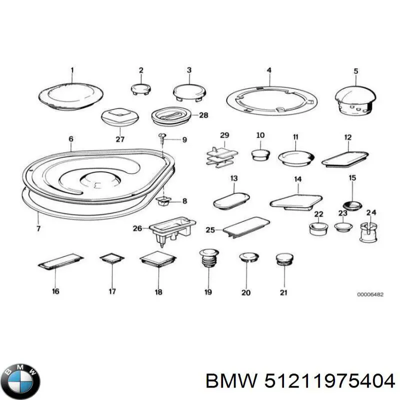 51211975404 BMW juego de reparación, cilindro de freno principal