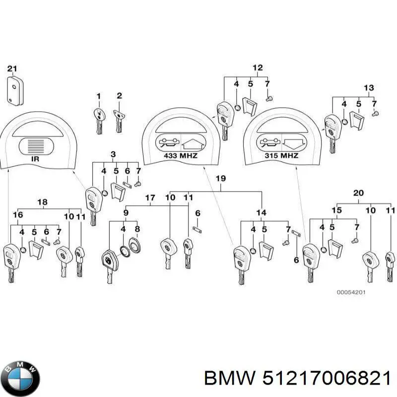 Funda para llave BMW 51217006821 precio, desde 29,14 EUR