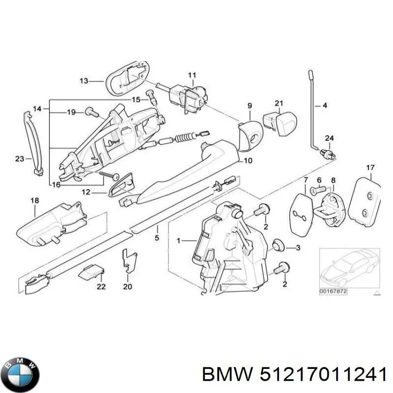 Cerradura BMW 51217011241 precio, desde 59,53 EUR