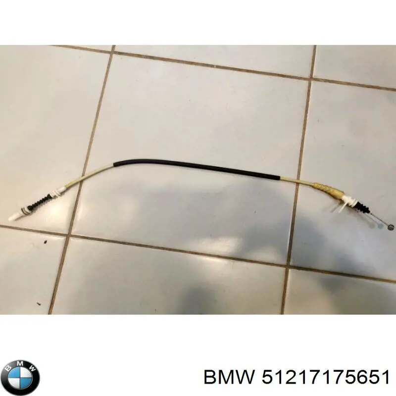 51217197800 BMW cable de accionamiento, desbloqueo de puerta delantera