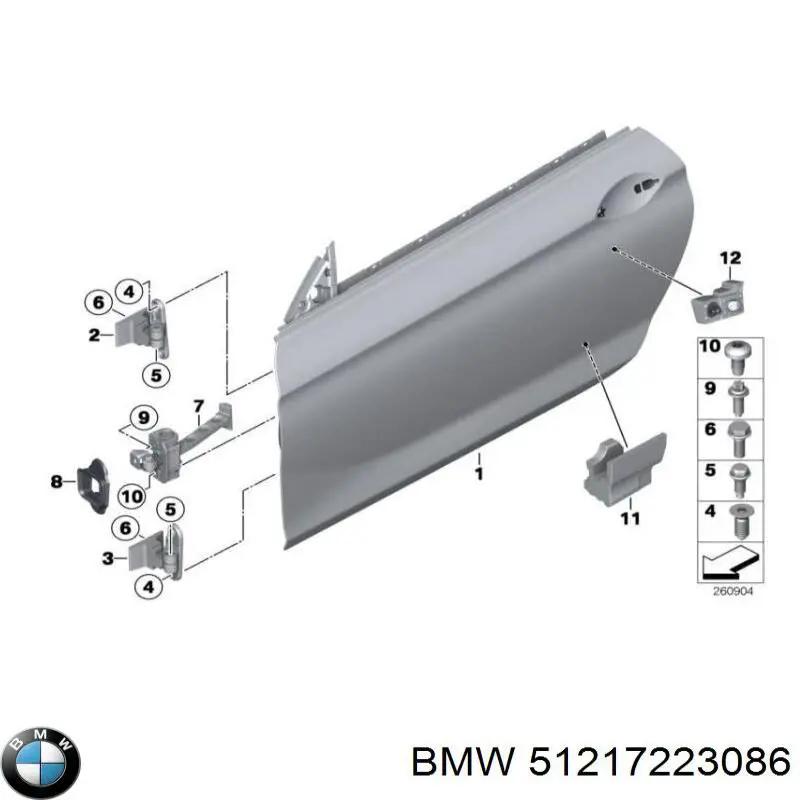Perno de fijación del brazo oscilante delantero BMW 51217223086 precio, desde 6,56 EUR