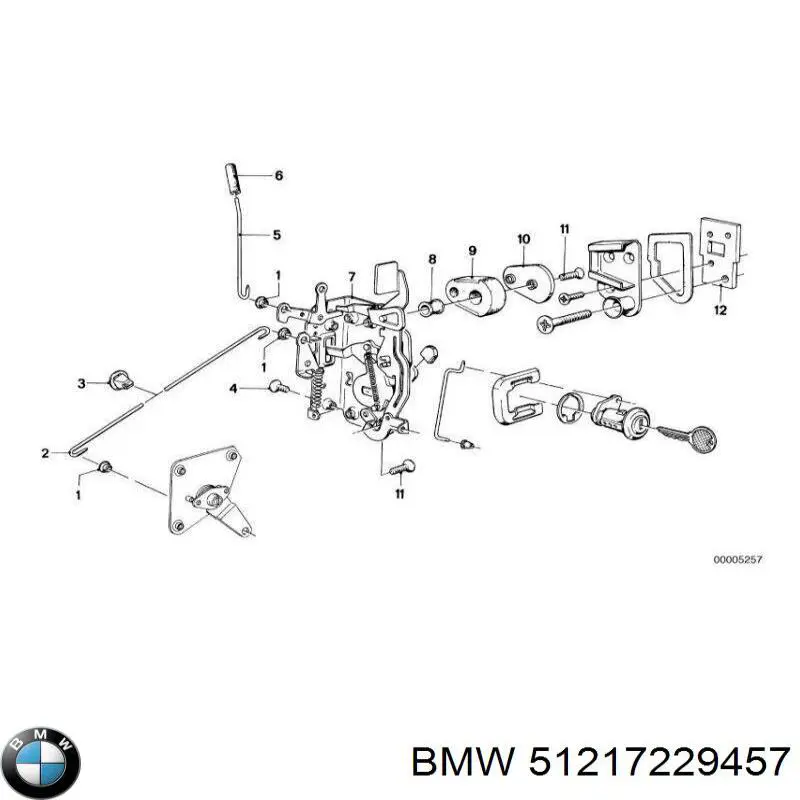 Cerradura BMW 51217229457 precio, desde 81,31 EUR