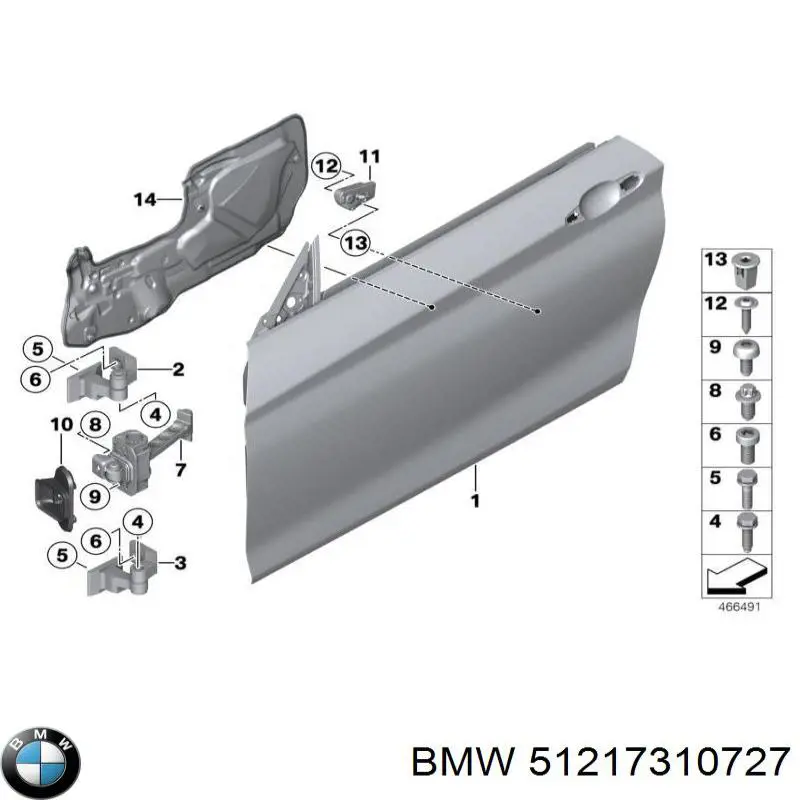 Comprar 51217310727 BMW Cilindro de cerradura de puerta delantera izquierda
