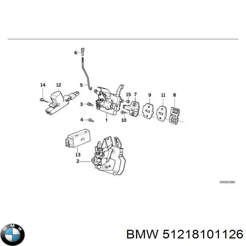 51218101126 BMW sensor, interruptor de contacto eléctrico