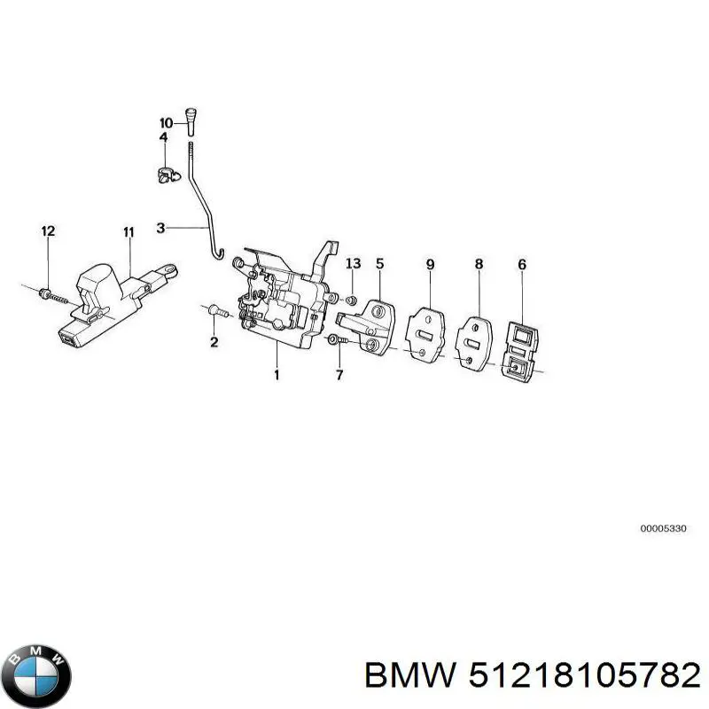 Comprar 51218105782 BMW Cerradura de puerta delantera derecha