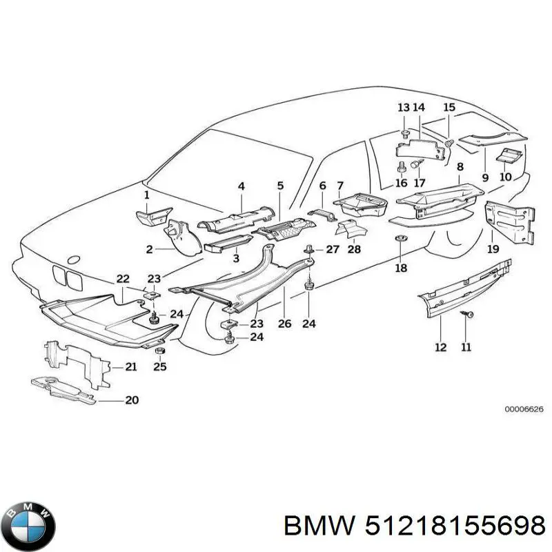 Limitador de apertura de puerta delantera BMW 51218155698 precio, desde 31,64 EUR