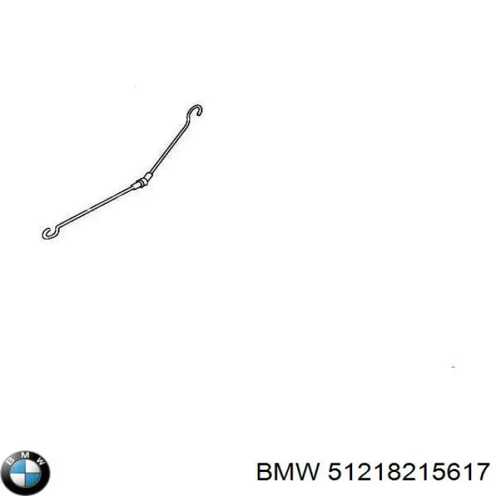 Cable de accionamiento, desbloqueo de puerta delantera izquierda BMW 51218215617
