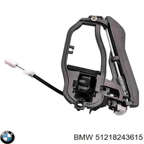 51218243615 BMW soporte de manilla exterior de puerta delantera izquierda