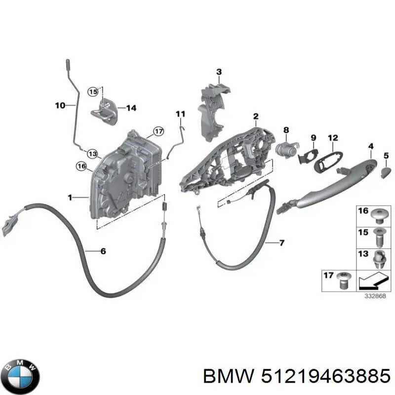  BMW 51219463885 precio, desde 2,42 EUR