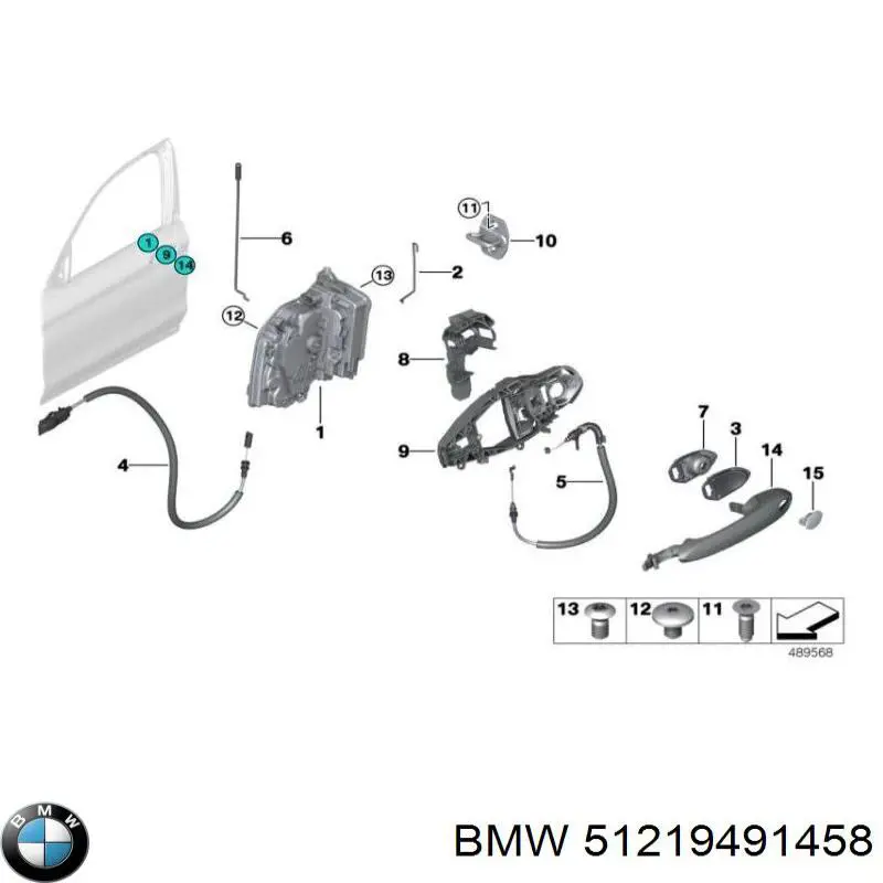 Manija exterior derecha de puerta delantera BMW 51219491458 precio, desde 85,67 EUR