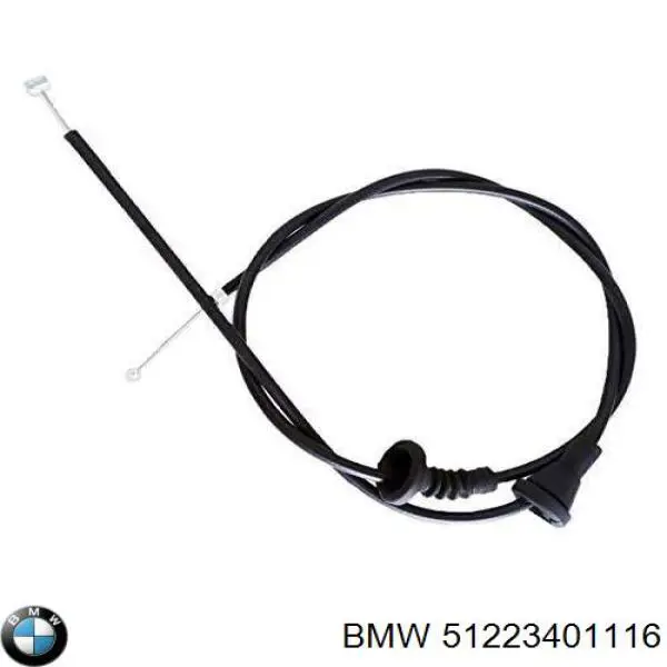 51223401116 BMW tirador del cable del capó trasero