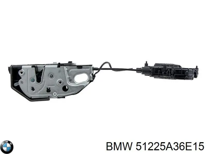 51225A36E15 BMW cerradura de puerta trasera izquierda