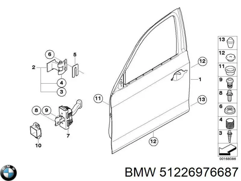  BMW 51226976687 precio, desde 1,66 EUR