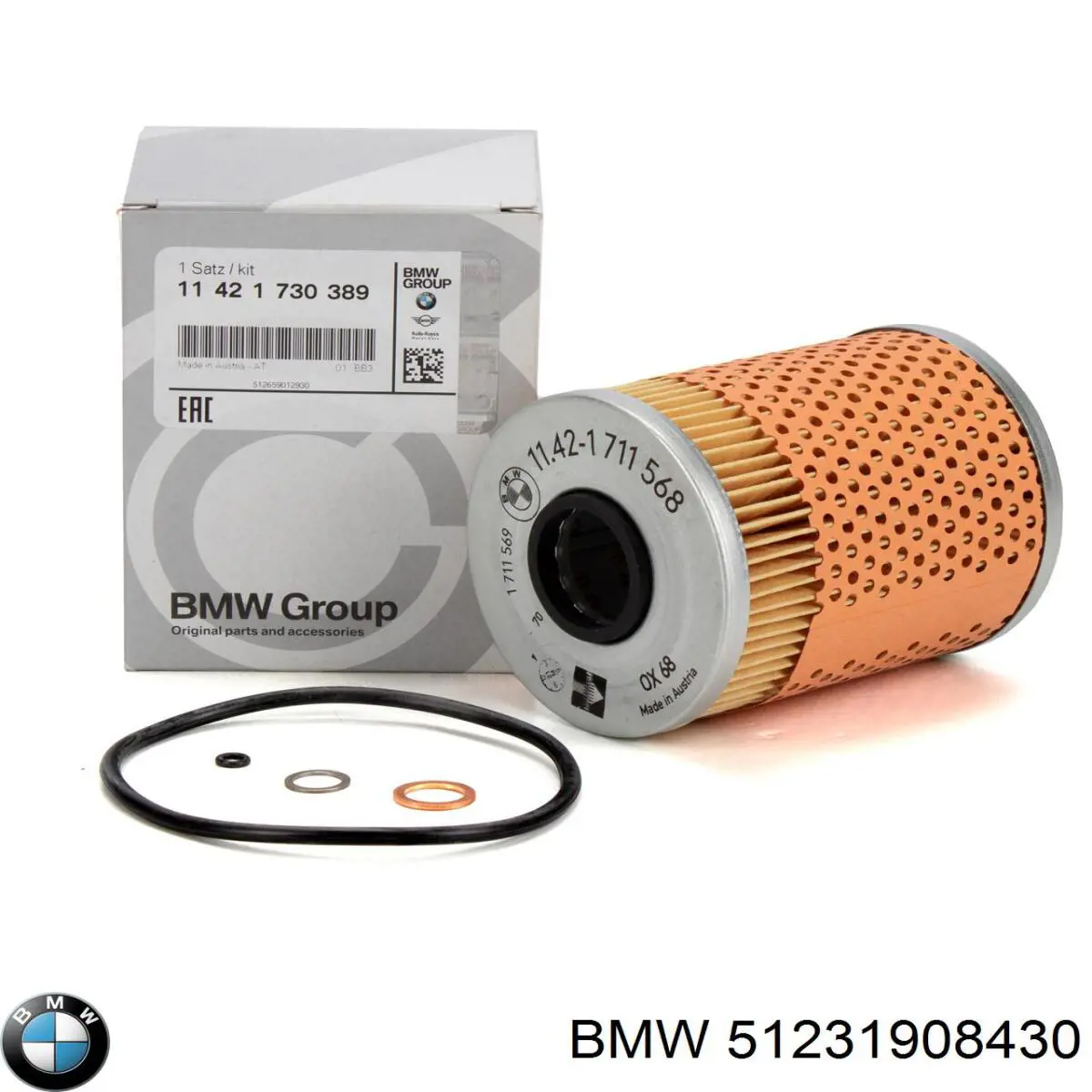 Conector del tubo de escape BMW 51231908430