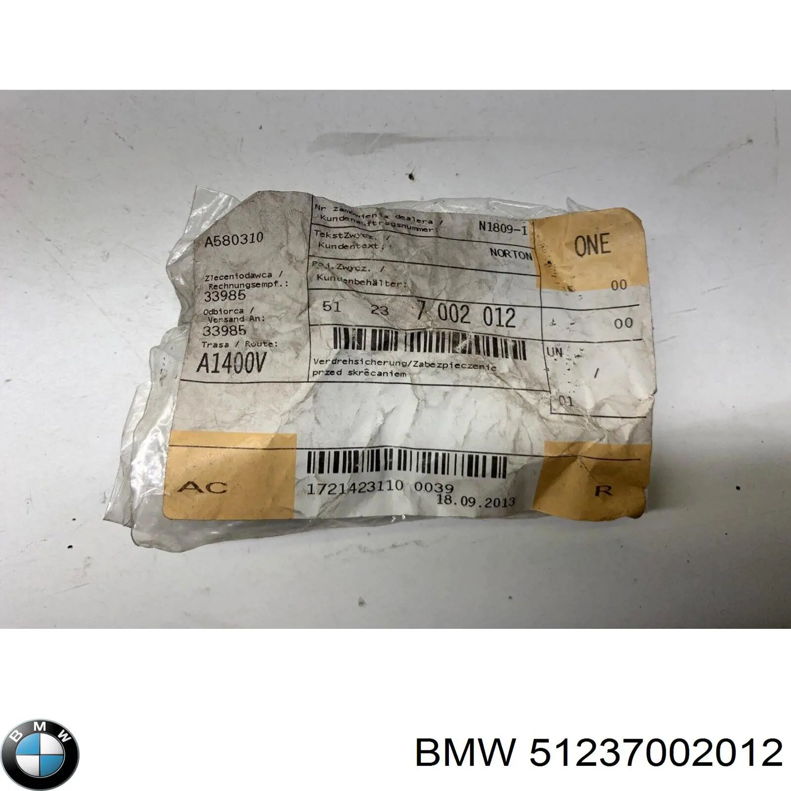 Comprar 51237002012 BMW Cerradura de capó
