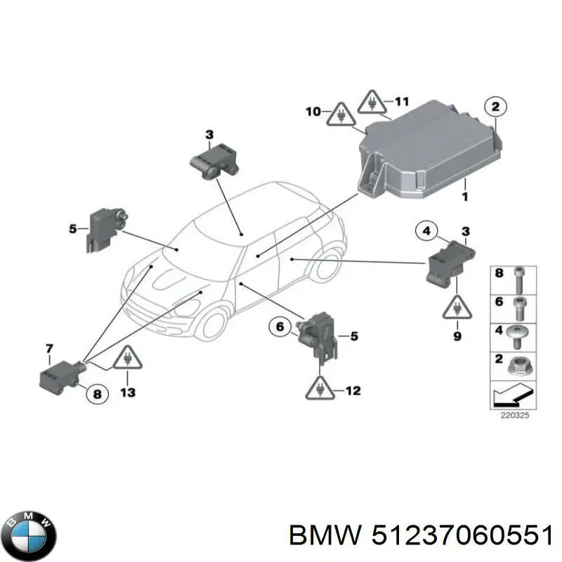 Cable de apertura del capó delantero BMW 51237060551 precio, desde 31,52 EUR