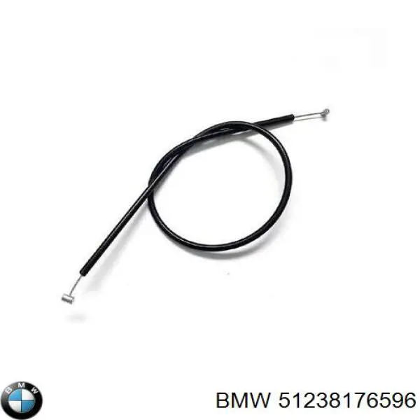 51238176596 BMW tirador del cable del capó delantero