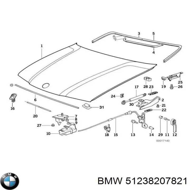 51231977906 BMW sello del capo