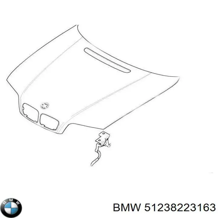 Comprar 51238223163 BMW Palanca de apertura del capó