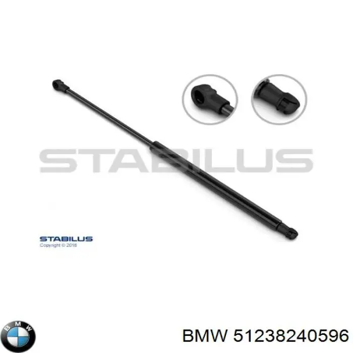 Amortiguador de capó 51238240596 BMW