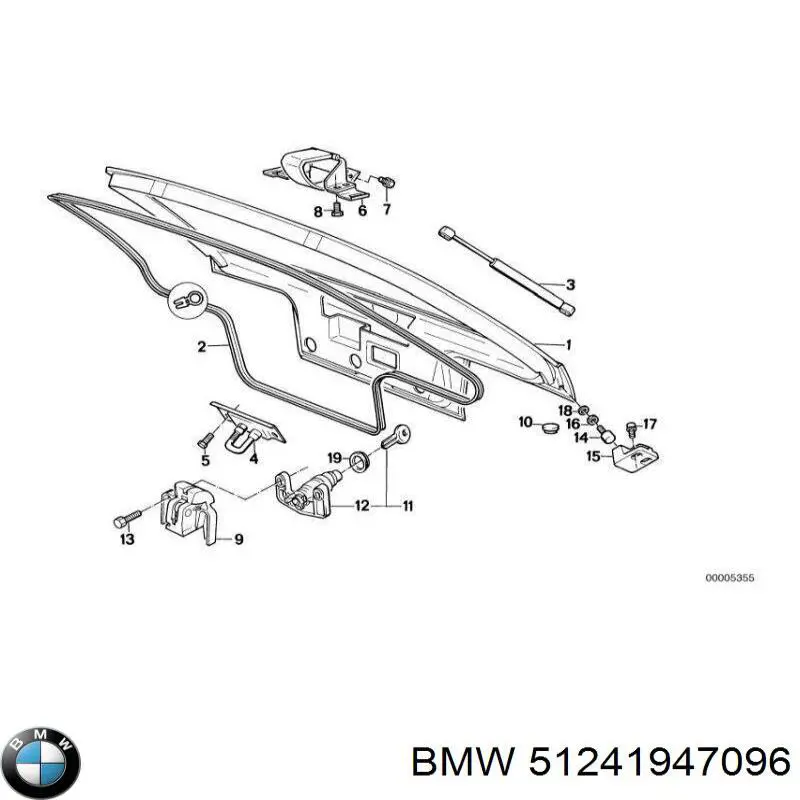 51241947096 BMW amortiguador maletero