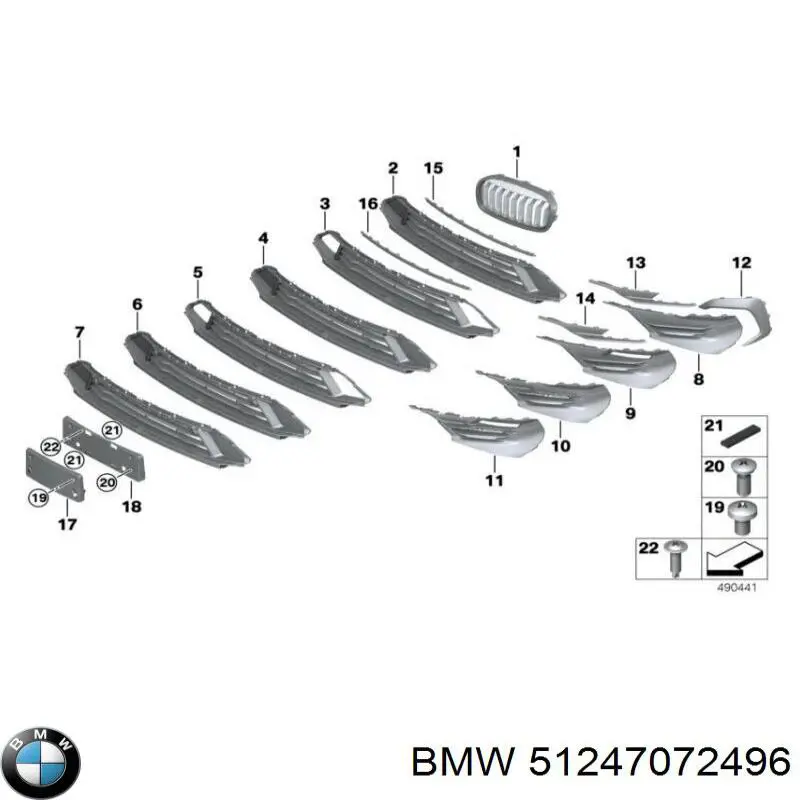 Tope de búfer puerta de maletero para BMW 3 (E90)
