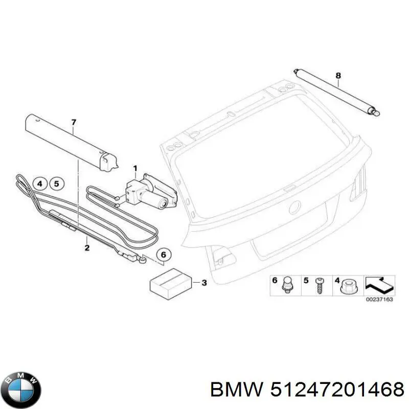 Amortiguador de maletero BMW 51247201468 precio, desde 13,42 EUR