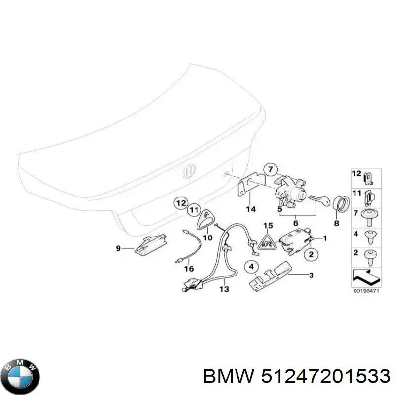 Cilindro de cerradura de porton BMW 51247201533 precio, desde 72,60 EUR