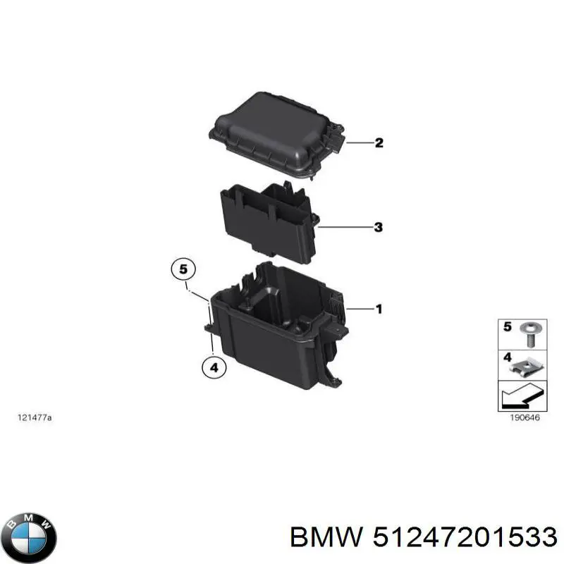 Cilindro de cerradura de maletero para BMW 5 (E60)