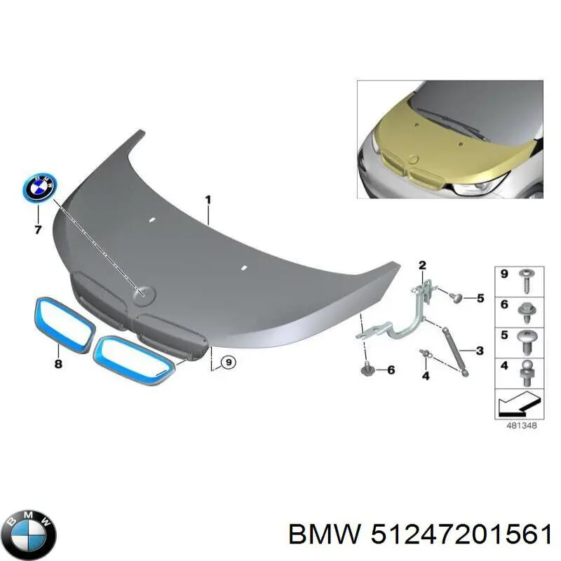 Cerradura de portón trasero BMW 51247201561 precio, desde 43,56 EUR