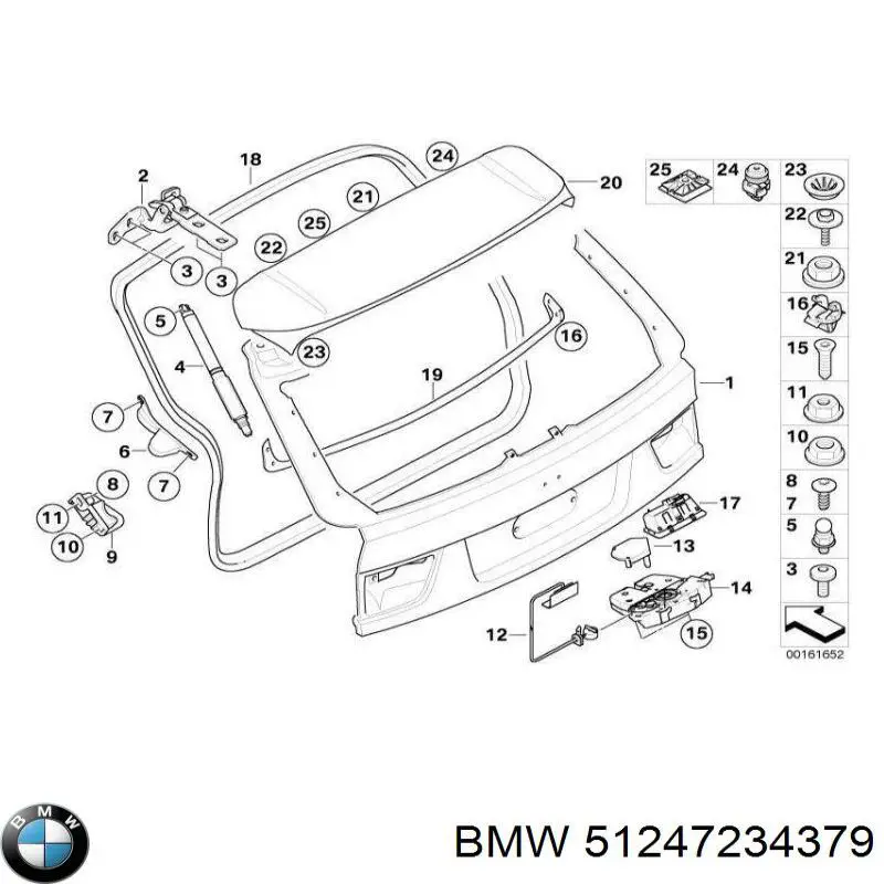 Comprar 31827078 AND Cerradura de puerta de maletero