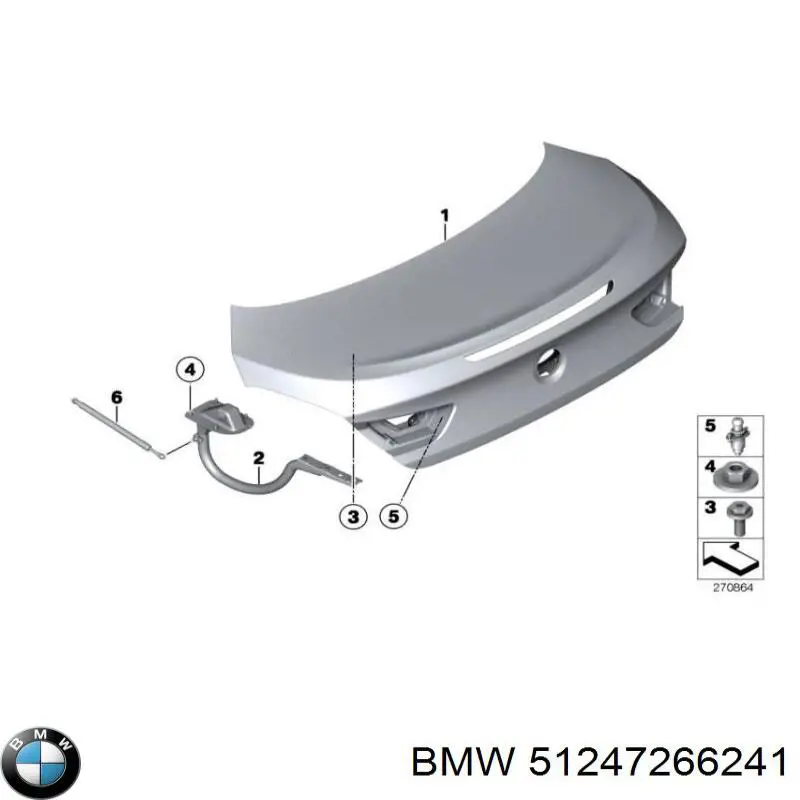 Almohadilla de tope silenciador BMW 51247266241 precio, desde 47,92 EUR
