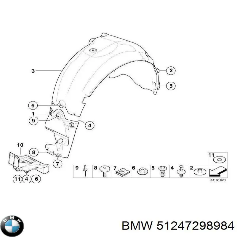 51247298984 BMW Amortiguador de porton