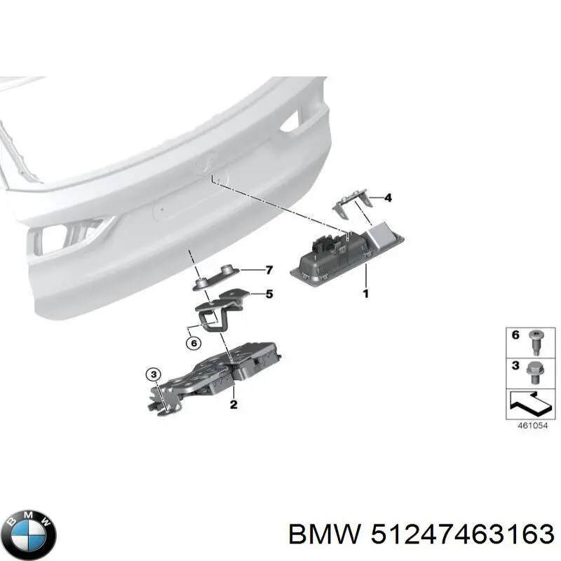 Tirador de maletero exterior BMW 51247463163 precio, desde 36,79 EUR