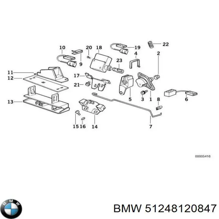 Cerradura de portón trasero BMW 5 familiar (E34) (1991 - 1997) precio, desde 88,21 EUR
