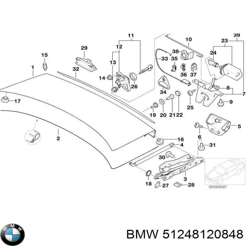 Comprar 51248120848 BMW Sensor, interruptor, contacto de puerta 