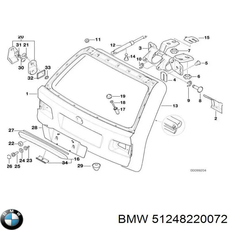 Amortiguador de maletero BMW 51248220072 precio, desde 34,07 EUR
