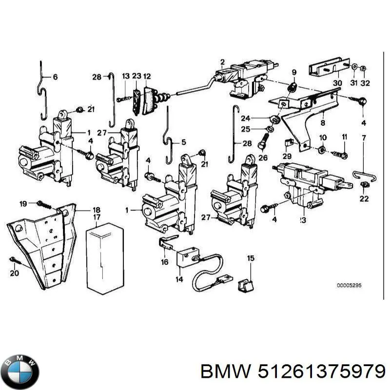 51261375979 BMW Perno de fijación del brazo inferior delantero