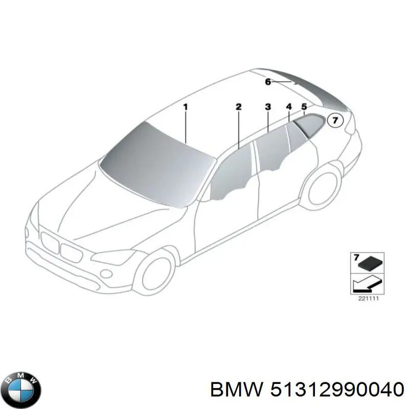 51312990040 BMW parabrisas