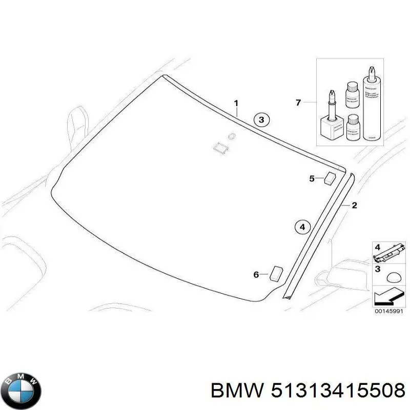 Moldura superior del parabrisas BMW 51313415508 precio, desde 15,99 EUR