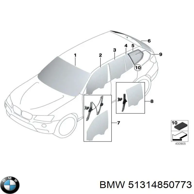 51314850773 BMW parabrisas