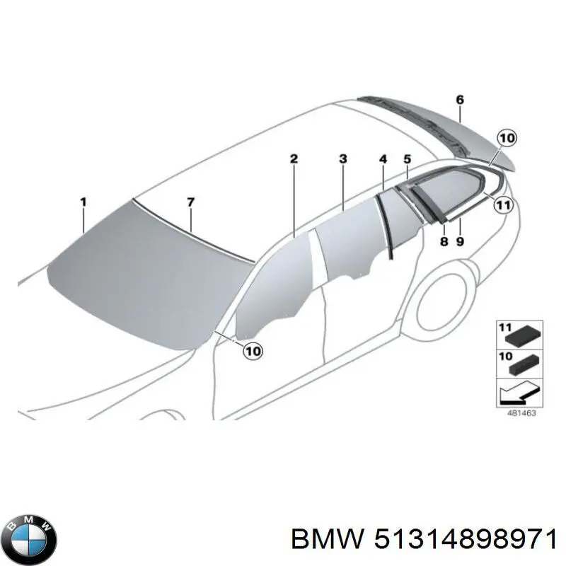 51314898971 BMW parabrisas