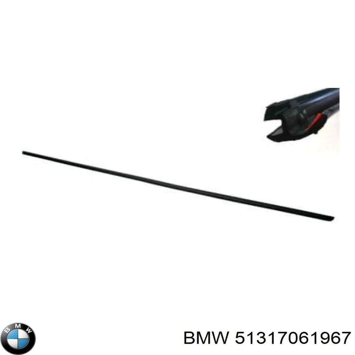 Moldura superior del parabrisas BMW 51317061967 precio, desde 9,88 EUR