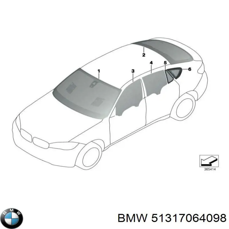 Clips de fijación de moldura de parabrisas para BMW 5 (E61)