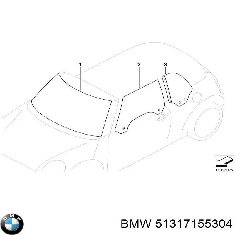 Comprar 51317155304 BMW Moldura superior del parabrisas