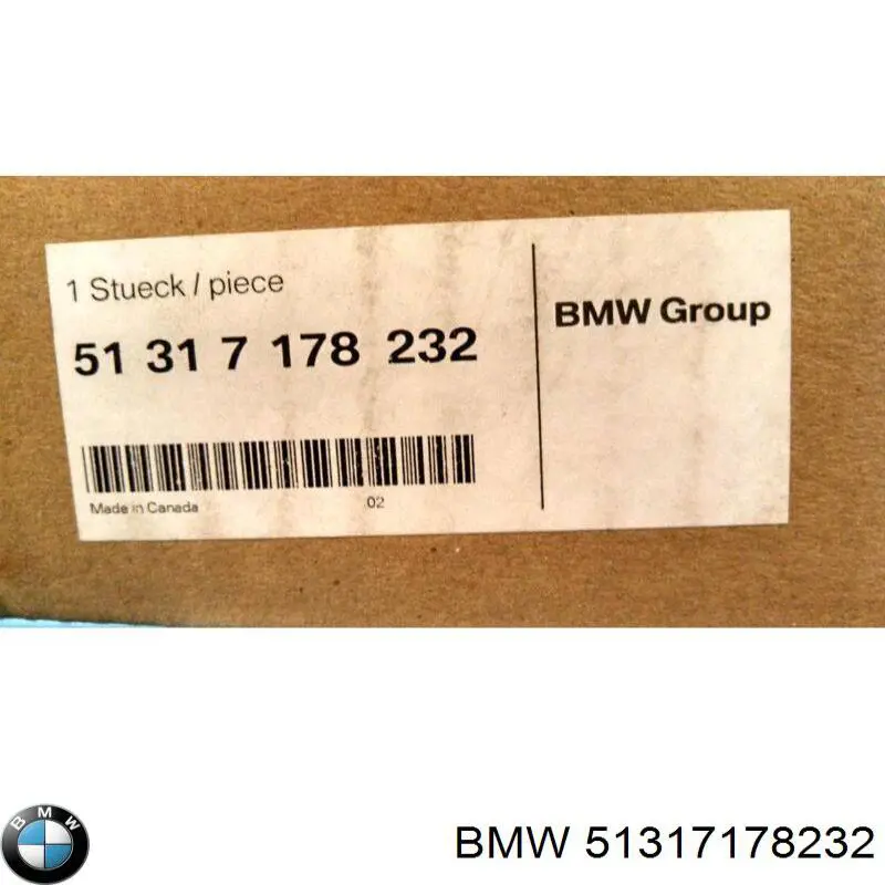 51317178232 BMW moldura de parabrisas superior
