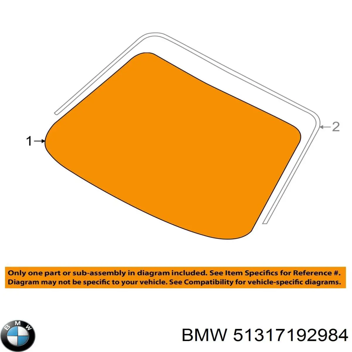 Comprar 51317192984 BMW Luna parabrisas