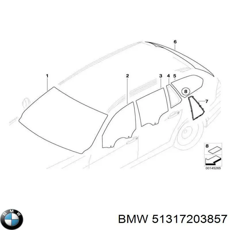 Cristal parabrisas BMW 51317203857 precio, desde 408,06 EUR