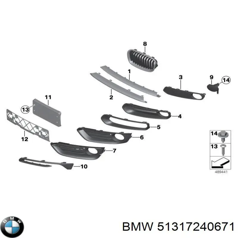 Moldura de parabrisas BMW 51317240671 precio, desde 34,45 EUR